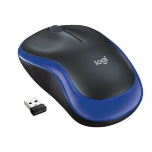 Mouse M185 Log Cordless Grey/Blu Logitech Usb Nano Receiver