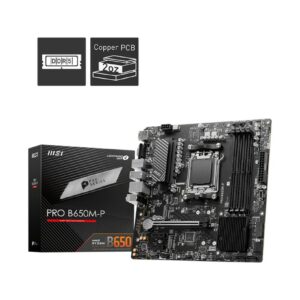 Msi Mb Amd B650, B650M-P, Am5, 4Ddr5, 1Pci-Ex16,2Pci-Ex1,2M.2,4Sata3,3Usb3.2 Gen2(2A+1C),4Usb3.2 Gen