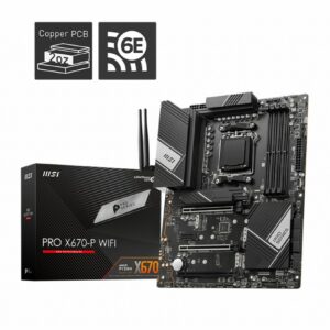 Msi Mb Amd Pro X670-P Wifi, X670,Am5, 4Ddr5, 3Pci-Ex16, 1Pci-Ex1, 4M.2, 6Sata3, 1Usb3.2Gen2X2, 4Usb3