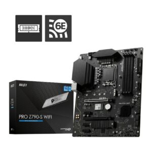 Msi Mb Z790, Pro Z790-S Wifi, Lga 1700, 4Ddr5, 2Pci-Ex16, 3Pci-Ex1, M.2, 4Sata3