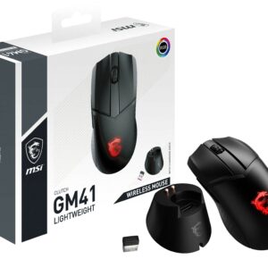 Msi Mouse Gaming Clutch Gm41 Lightweight Wireless, 16000 Dpi, Switch Omron, Supporto Dragon Center