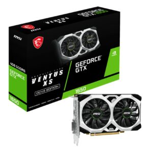 Msi Vga Geforce Gtx 1650, Gtx 1650 D6 Ventus Xs Ocv3, Dvi-D/Hdmi/Dp, Atx, Dual Fan