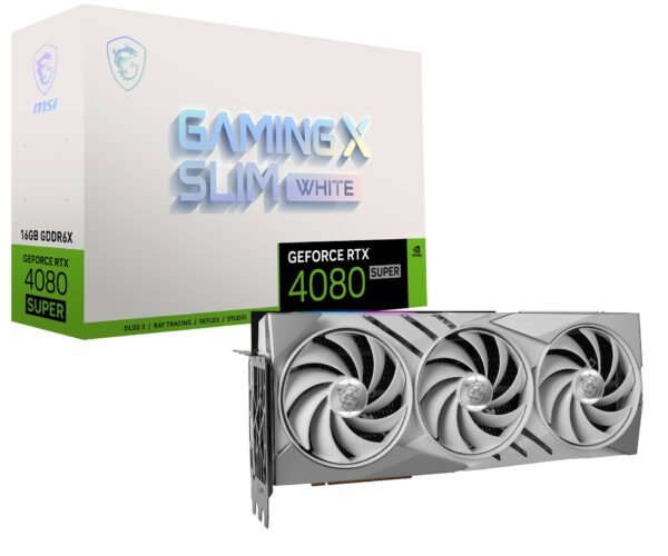 Msi Vga Geforce Rtx 4080 Super, Rtx 4080 Super 16G Gaming X Slim White, 16Gb Gddr6X, Dp*2/Hdmi*2, Atx, Bianca