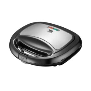 Muvip Grill Sandwich Maker 750W in Acciaio Inox - Piastre Grill Antiaderenti