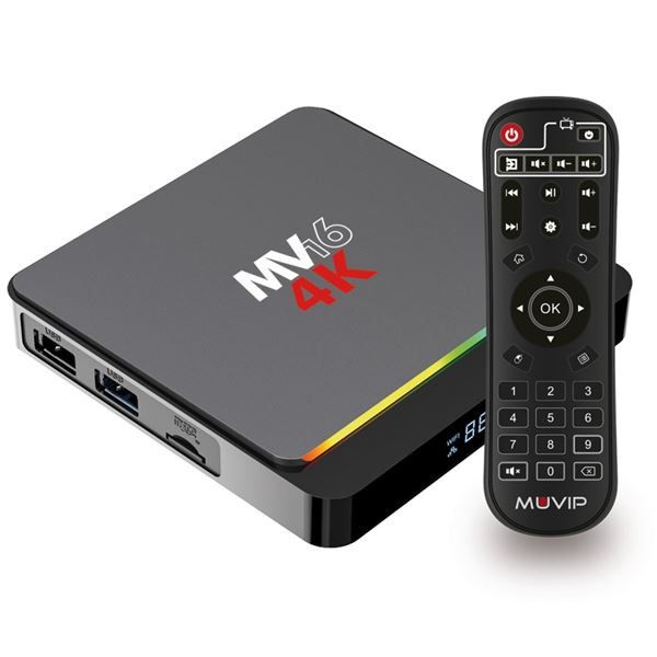 Muvip MV16 Mini PC Smart TV 4K 5G - Android 10 - Quad-Qore - 4GB RAM - 32GB ROM