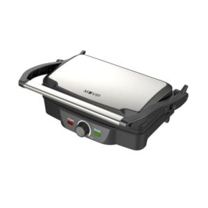 Muvip Sandwich Maker Grill 1600W - Apertura fino a 180? - Temperatura regolabile - Piastra superiore inclinabile - Maniglia Cold Touch