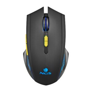 Ngs Mouse Gaming Wireless, Luce Led Arcobaleno, Ergonomico, Ultraleggero, 7 Pulsanti, Usb C