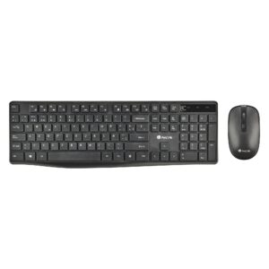 NGS HYPE KIT, QWERTY, ES tastiera Mouse incluso Bluetooth Spagnolo Nero