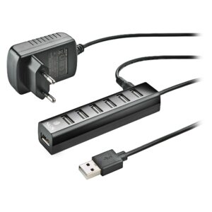 Ngs Hub Usb 2.0 7 Porte Con Adattatore Di Alimentazione