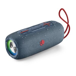 Ngs Cassa Acustica Resistente Allacqua Bluetooth 5.0, Wireless, 30W, 10Ore, Fino A 10 Metri, Blu