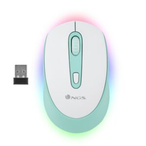 NGS SMOG MINT-RB mouse Ambidestro Wireless a RF + Bluetooth Ottico 2400 DPI