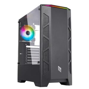 NOUA CASE MID-TOWER DEMON T6 FAN RGB BLACK NO ALIM CS0718JP-T6K585