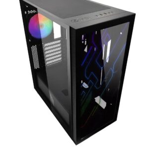 NOUA CASE MID-TOWER UTOPIA F15 FAN RGB BLACK NO ALIM CS9018AG-F15K189