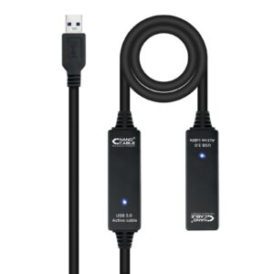 Nanocable 10.01.0313 cavo USB 15 m USB 3.2 Gen 1 (3.1 Gen 1) USB A Nero