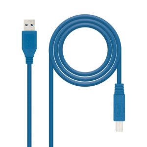 Nanocable 10.01.0802-BL cavo USB 2 m USB 3.2 Gen 1 (3.1 Gen 1) USB A USB B Blu