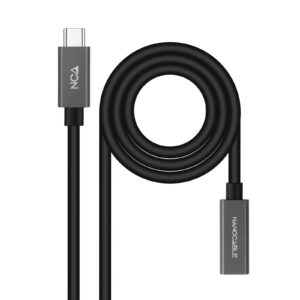 Nanocable 10.01.4402 cavo USB 2 m USB 3.2 Gen 2x2 USB C Nero