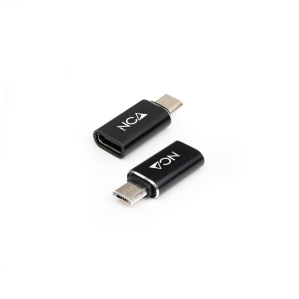 Nanocable 10.02.0014 adattatore per inversione del genere dei cavi Micro USB USB-C Nero