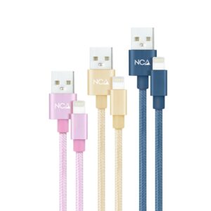 Nanocable 10.10.0401-CO2 cavo Lightning 1 m Blu, Oro, Rosa