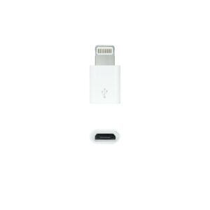 Nanocable 10.10.4100 adattatore per inversione del genere dei cavi Lightning Micro USB Bianco