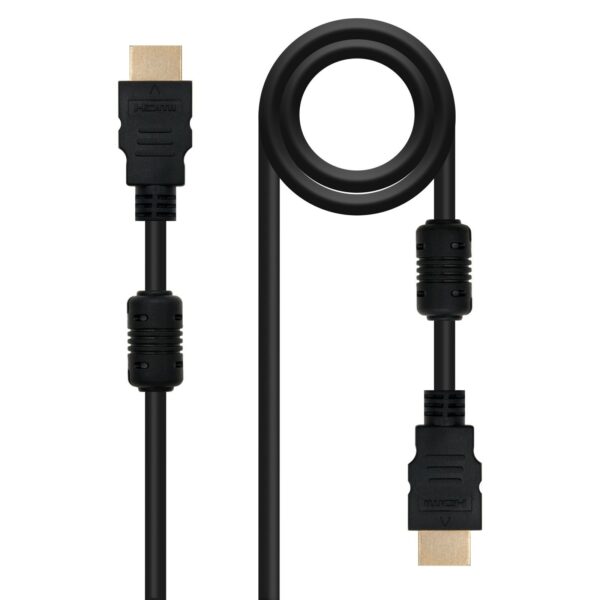 Nanocable 10.15.1802 cavo HDMI 1,8 m HDMI tipo A (Standard) Nero