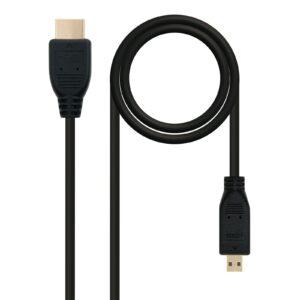 Nanocable 10.15.3502 cavo HDMI 1,8 m HDMI tipo A (Standard) HDMI tipo D (Micro) Nero