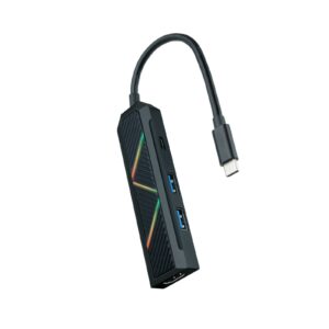 Nanocable 10.16.0401 replicatore di porte e docking station per notebook Cablato USB 3.2 Gen 1 (3.1 Gen 1) Type-C Nero