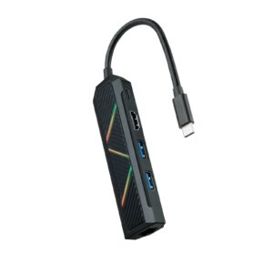 Nanocable 10.16.0501 replicatore di porte e docking station per notebook Cablato USB 3.2 Gen 1 (3.1 Gen 1) Type-C Nero