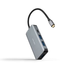 Nanocable 10.16.1005 hub di interfaccia USB 3.2 Gen 1 (3.1 Gen 1) Type-C 5000 Mbit/s Grigio