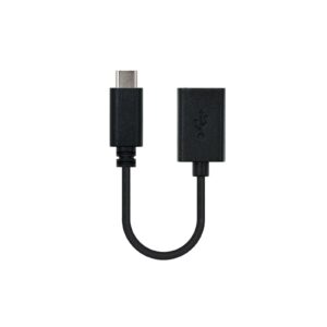 Nanocable USB 2.0, 0.15m cavo USB 0,15 m USB C USB A Nero