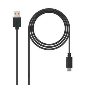 Nanocable USB 2.0, 0.5m cavo USB 0,5 m USB C USB A Nero