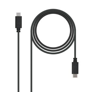 Nanocable USB 2.0, 1m cavo USB USB C Nero