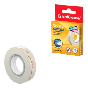 Nastro adesivo Erichkrause Crystal - 12 mm x 33 m - Trasparente