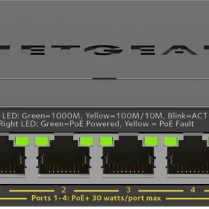 Netgear GS305EPP Gestito L2/L3 Gigabit Ethernet (10/100/1000) Supporto Power over Ethernet (PoE) Nero