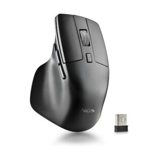 Ngs Mouse Wireless 2,4 Ghz + Rotella Di Scorrimento Metallo + 6Pulsanti