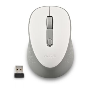 Ngs Mouse Wireless Bianco 2 Pulsanti E Rotella Di Scorrimento