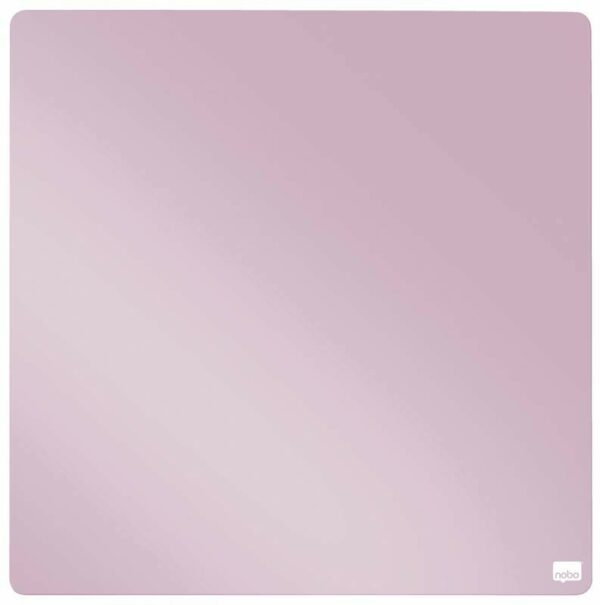 Nobo Mini Lavagna Magnetica per Piastrelle 360x360mm - Senza Cornice - Cuscinetti Adesivi e Magneti - Design Creativo e Colorato - Rosa