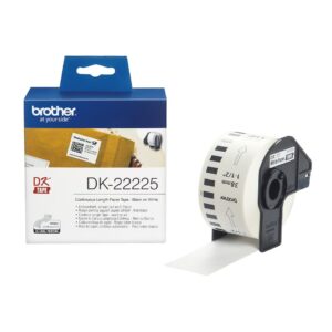 ORIGINALE Brother Etichette Nero su bianco DK-22225 etichetta a lunghezza continua, 38mm x 30,48m