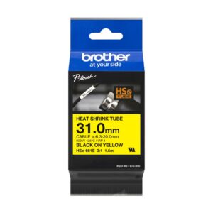 ORIGINALE Brother Nastro Nero su giallo HSe-661E