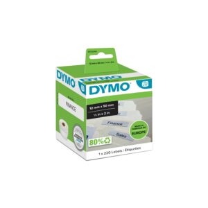 ORIGINALE DYMO Etichette Bianco S0722460 99017 etichette bianche, 50x12mm, 1x220 pezzi