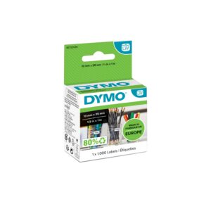 ORIGINALE DYMO Etichette Bianco S0722530 11353 etichette bianche,25x13mm, 1000 pezzi