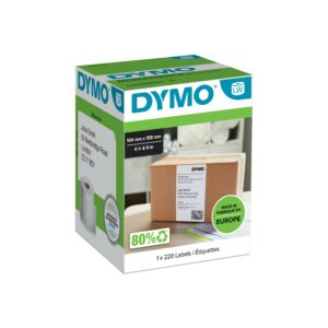 ORIGINALE DYMO Etichette Bianco S0904980 XL-Versand-Etiketten Etichette per spedizione, 104x159mm, bianco, 1x220 Pezzi.