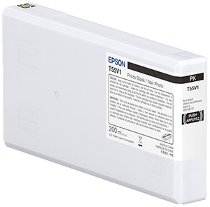 ORIGINALE Epson Cartuccia d'inchiostro Nero (Foto) C13T55W100 T55W1 200ml