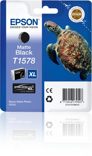 ORIGINALE Epson Cartuccia d'inchiostro Nero (opaco) C13T15784010 T1578 XL 1000 pagine 25,9ml