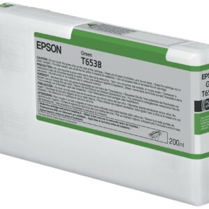 ORIGINALE Epson Cartuccia d'inchiostro Verde C13T653B00 T653B 200ml