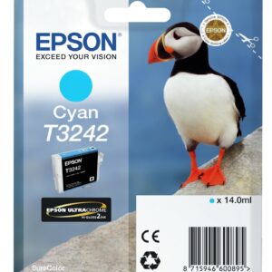 ORIGINALE Epson Cartuccia d'inchiostro ciano C13T32424010 T3242 980 pagine 14ml