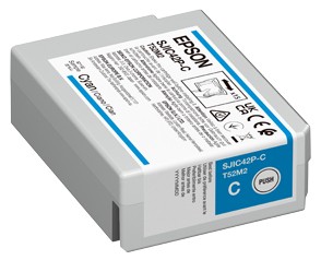 ORIGINALE Epson Cartuccia d'inchiostro ciano C13T52M240 SJIC42P-C 50ml