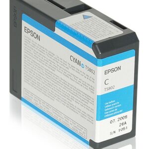 ORIGINALE Epson Cartuccia d'inchiostro ciano C13T580200 T5802 80ml