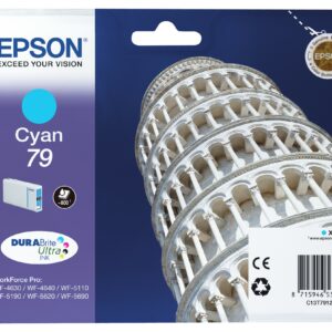 ORIGINALE Epson Cartuccia d'inchiostro ciano C13T79124010 79 800 pagine 6,5ml 79