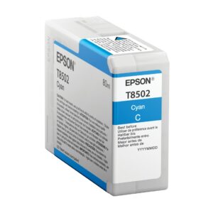 ORIGINALE Epson Cartuccia d'inchiostro ciano C13T850200 T8502 80ml