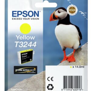 ORIGINALE Epson Cartuccia d'inchiostro giallo C13T32444010 T3244 980 pagine 14ml